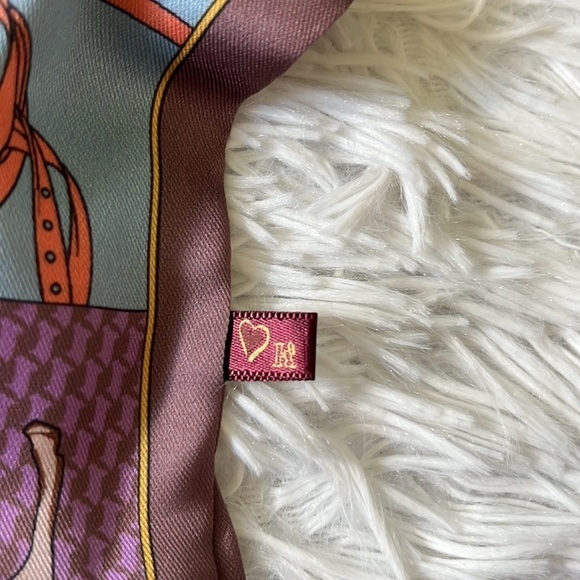 La Ceida Skinny Multicolor Multi purpose silk Scarf - Picture 8 of 11